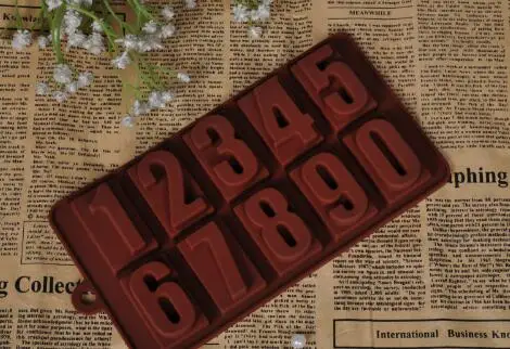 Новое поступление силиконовая форма для шоколада печенья 3D цифровая украшение