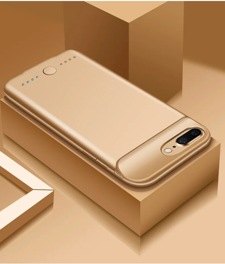 Чехол для аккумулятора ультра тонкий для iPhone 6 7 8 6s Plus чехол для зарядного устройства зарядное устройство Внешний аккумулятор