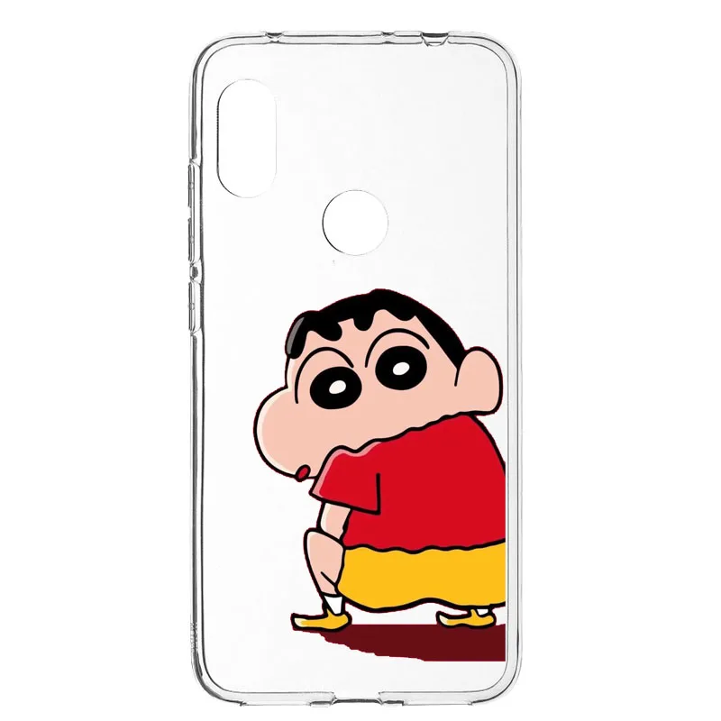 Прозрачный мягкий силиконовый чехол Crayon Shinchan из ТПУ для Xiaomi Mi 9T Redmi NOTE5A NOTE5 Pro Xiao mi 8