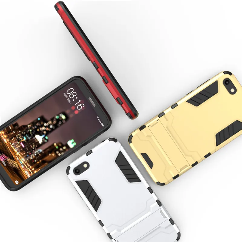 Honor 7S Case Huawei Luxury Armor Hybrid Silicone + Hard Phone For 7 S DUA-L22 Back Cover |