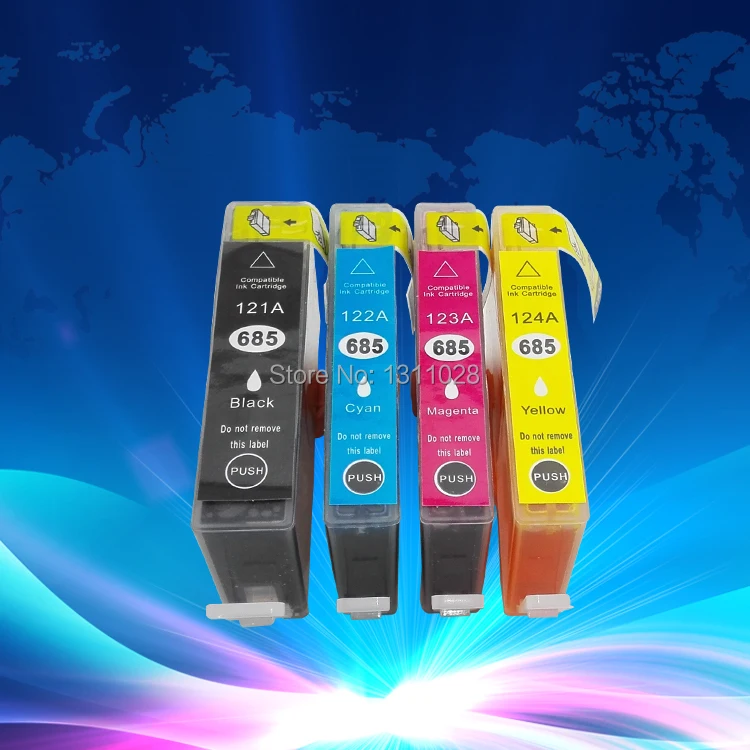 

INK WAY On sale, 1 set of compatible inkjet cartridge with chip and ink for HP685