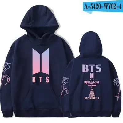 Kpop2018 новый корейский вариант с капюшоном Толстовка моды цвет букв для обувь