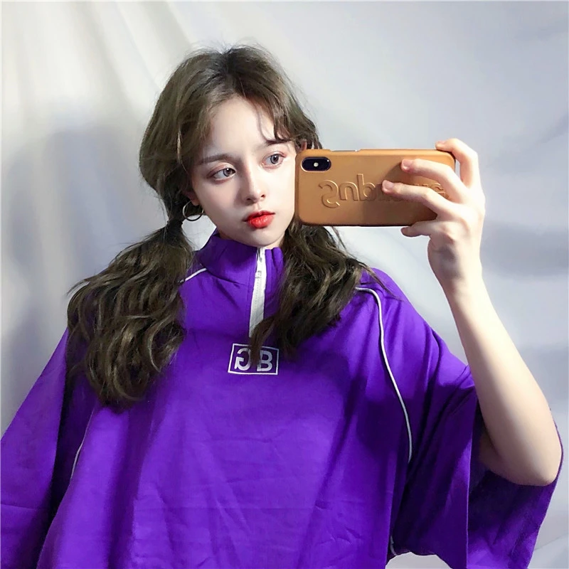 Новинка Летняя женская одежда ulzzang Корейская хипстерская стильная свободная