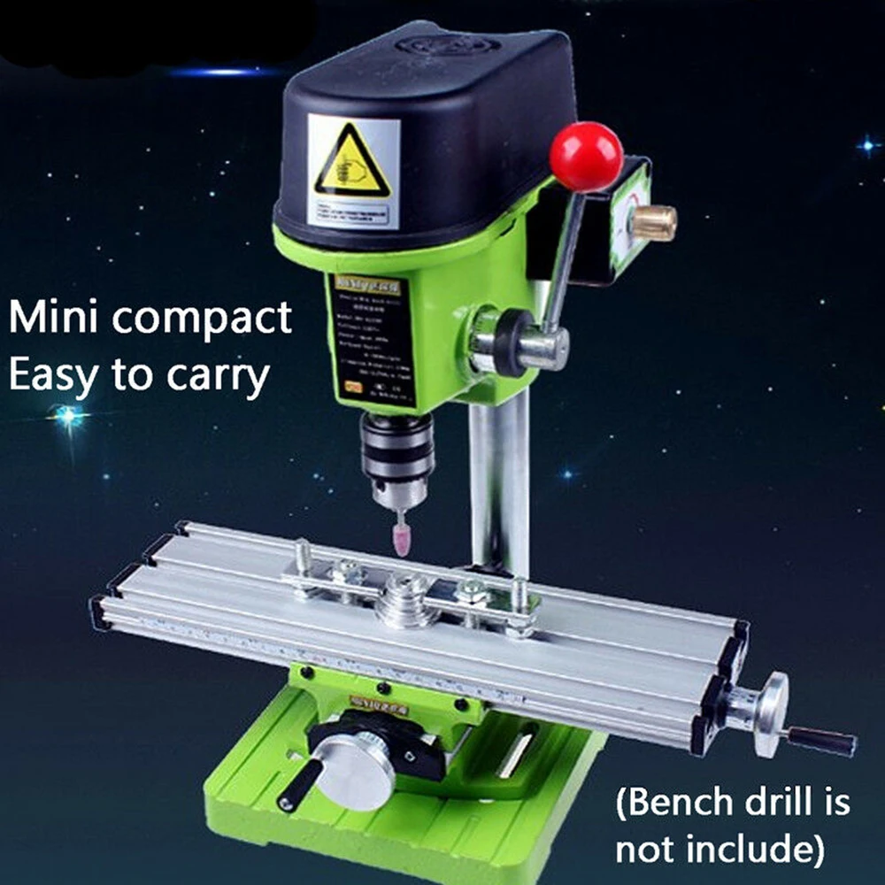 Mini Milling Machine Multi-function Bench Drill Vise Fixture X Y Axis Adjustable Feeder Work Table Wood Cutter | Инструменты