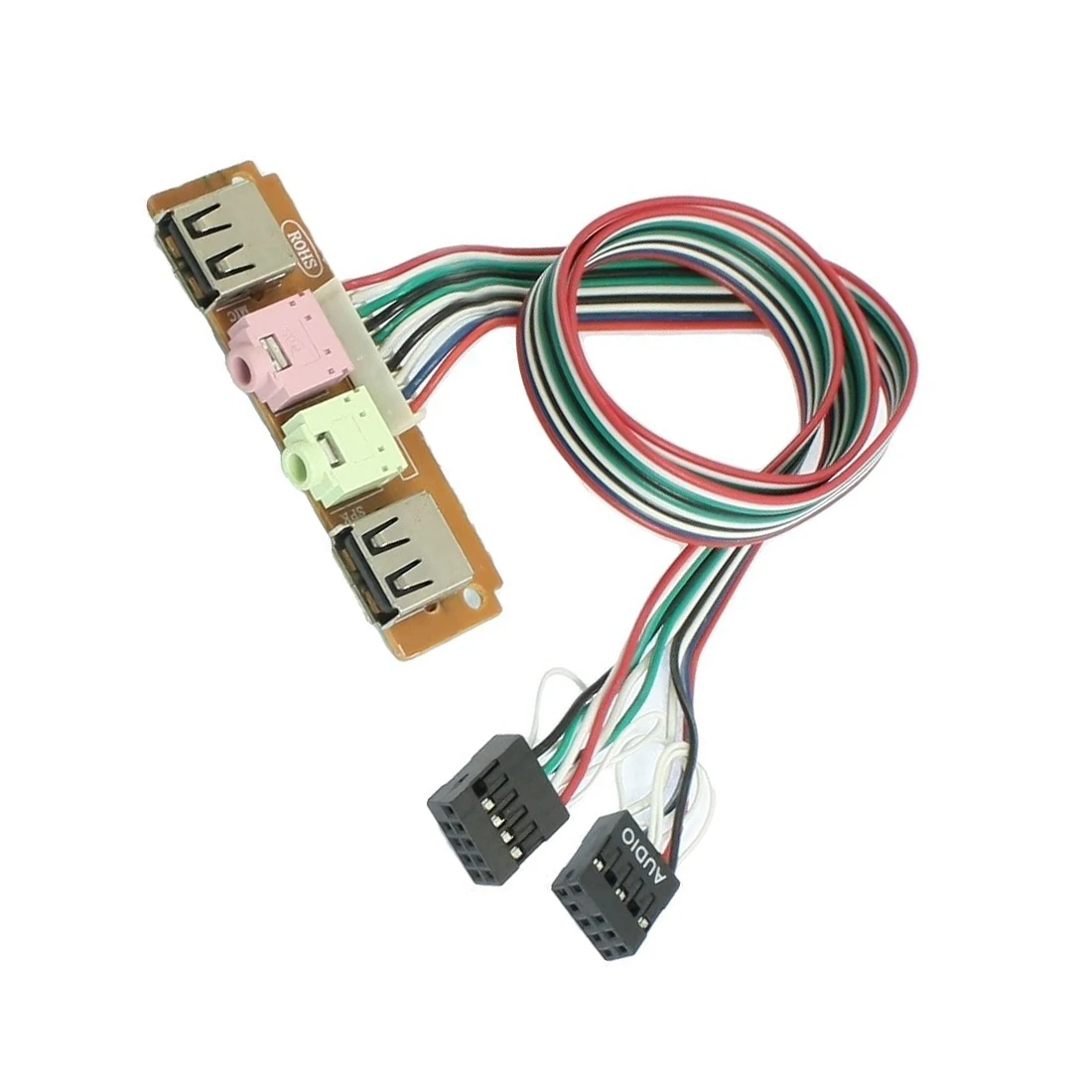 Промо-акция! ПК чехол для компьютера Передняя панель USB аудио порт микрофон