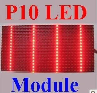 Светодиодный дисплей p10 для улицы модуль красного цвета одного светодиодный P10