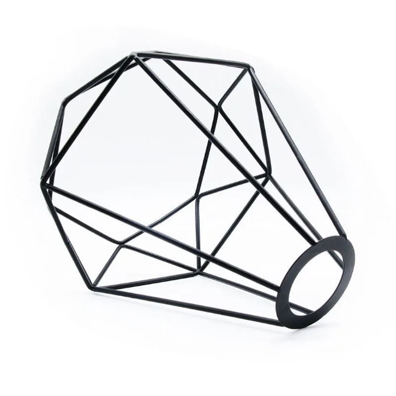 4 шт. Подвесная лампа из кованого железа в форме алмаза ретро люстра Эдисона чехлы