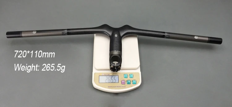 TOSEEK углеродное волокно MTB велосипедный интегрированный горизонтальный руль 31 8x60