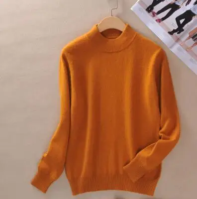 Carol Diaries 2018 Autumn Fashion Women Sweater Plus Size Elastic Turtleneck Casual Bottoming Knitted Pullovers | Женская одежда
