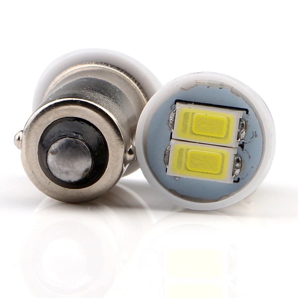 YM E-Bright 300 шт. BA9S 5630 2 SMD T11 T4W Авто Обратный зазор светильник 12V DC белый автомобильный