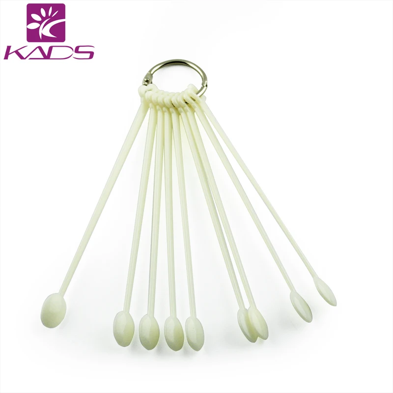 KADS Fashion 150 шт./упак. с натуральной цветной диаграммой для дизайна ногтей ложка