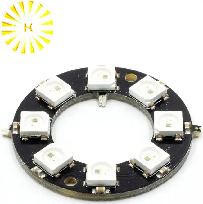 8 бит WS2812 5050 RGB светодиодная кольцевая лампа со встроенными драйверами для arduino Diy