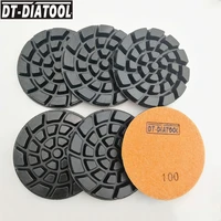 dt diatool 6pcspk dia 4100mm diamond resin bond concrete polishing pads grit100 nylon backed sanding discs for terrazzo floor