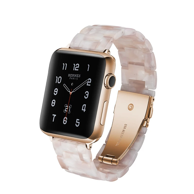 Mdnen имитация Керамика ремешок для наручных часов APPLE Watch версии 3 2 1 42 мм 38 и