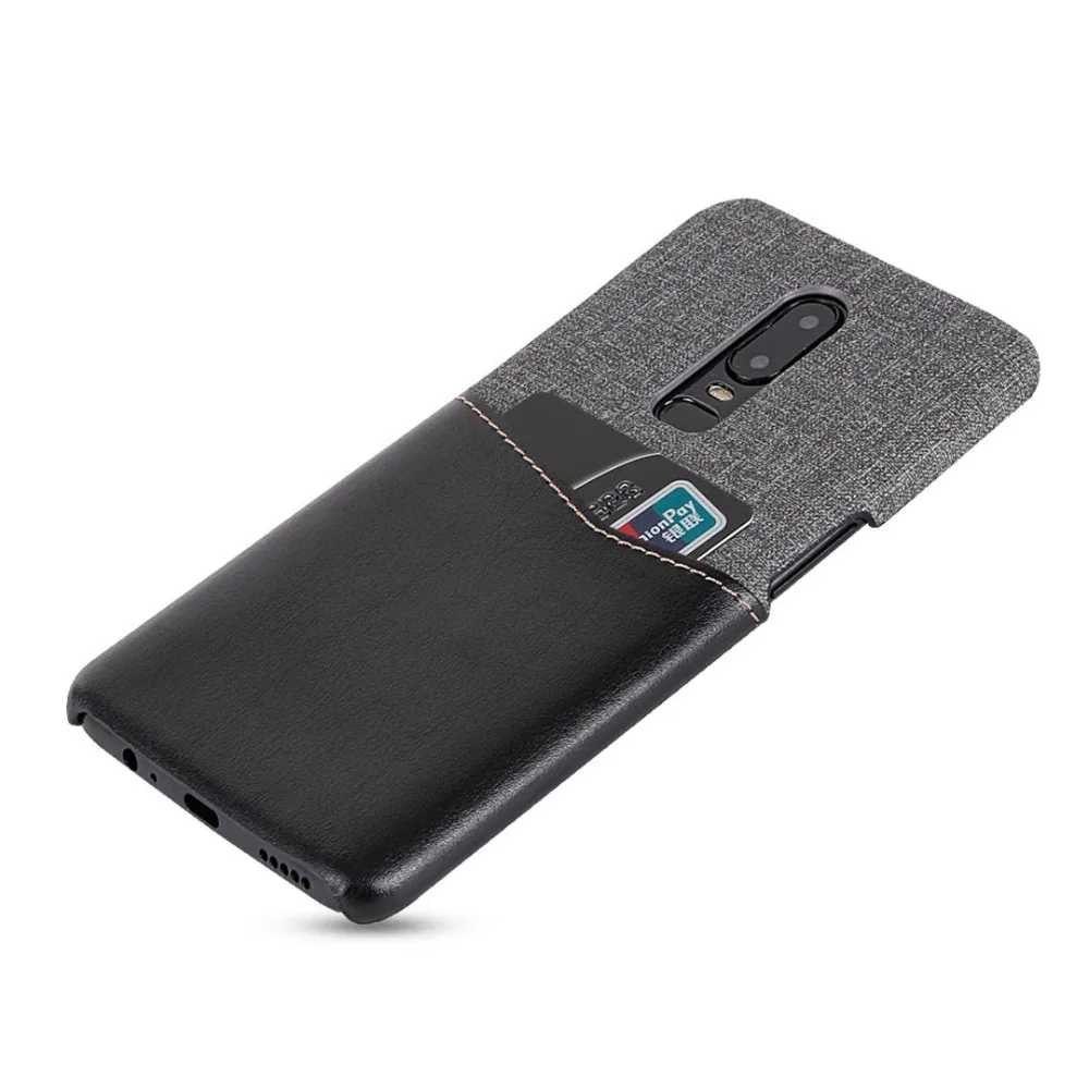 IMIDO Роскошный кожаный чехол для телефона из искусственной кожи One Plus 6 силикона и