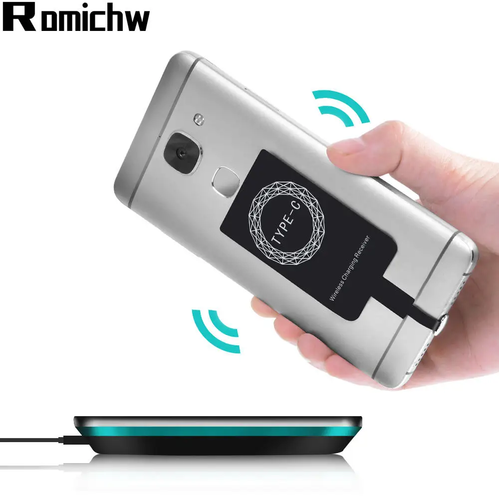 ROMICHW Qi Беспроводное зарядное устройство для iPhone X Xs Max samsung S8 S9 Plus Xiaomi mi9 huawei P20 P30 USB