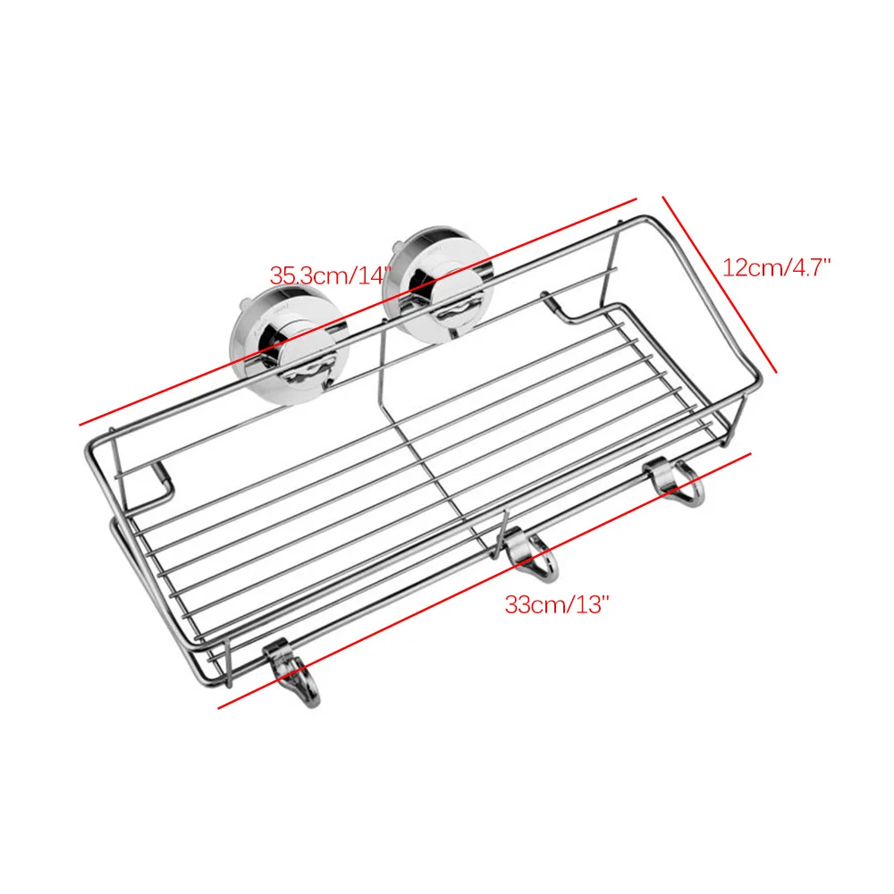 Нержавеющая сталь раковина присоски организатор полка Ванная комната стены