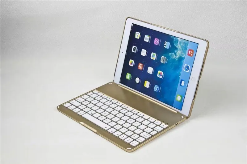 Для iPad Pro 10,5 защитный чехол 7 цветов Светодиодная подсветка Беспроводная Bluetooth клавиатура чехол для IPad Air 1 2 крышка Капа+ подарок