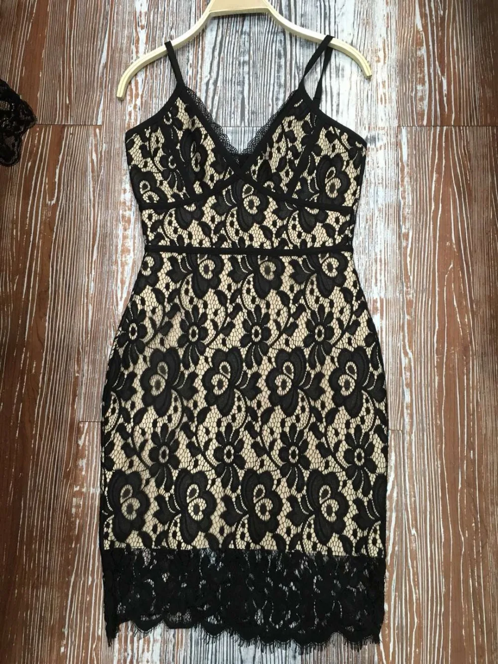 Высококачественное Сексуальное Женское Платье с V-образным вырезом кружевное