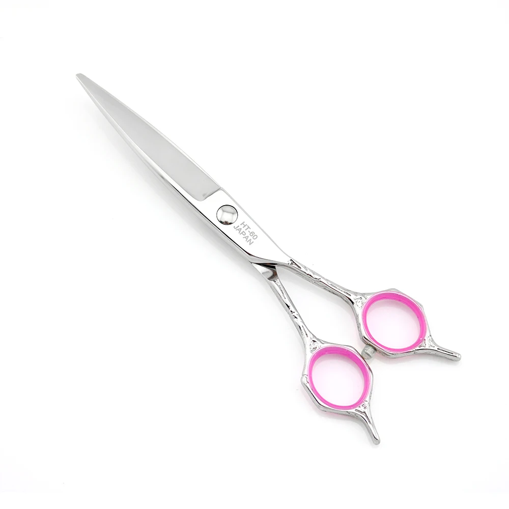 Hair scissors 6 INCH Hairdressing Left hand and right handle Big purple screw engraving Lyrebird HIGH CLASS NEW | Красота и здоровье