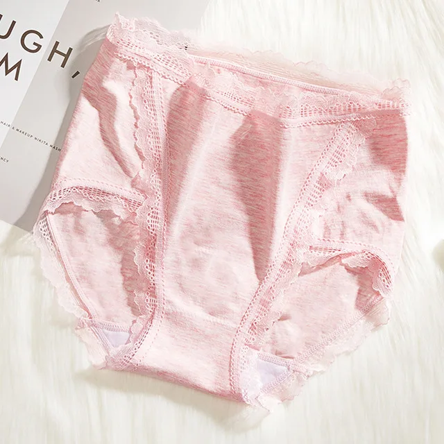 light pink Женские брюки сексуальные кружевные женские, с высокой талией бесшовные трусики хлопковые трусики пуш-ап формирователь кюлоты Трусики Леггинсы - Цвет: light pink