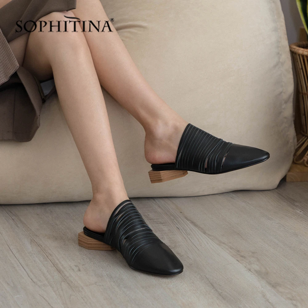 SOPHITINA/Высококачественная женская обувь на плоской подошве украшение бахромой