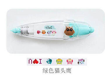 Owl Новое поступление Kawaii животные пресс тип декоративная лента-корректор дневник канцелярские школьные принадлежности - Цвет: Owl