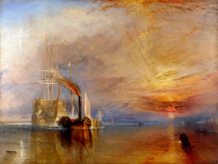 

classical scenery painting prints posters Imagich Top 100 prints The Fighting Temeraire, 1839 By Joseph Mallord William Turner