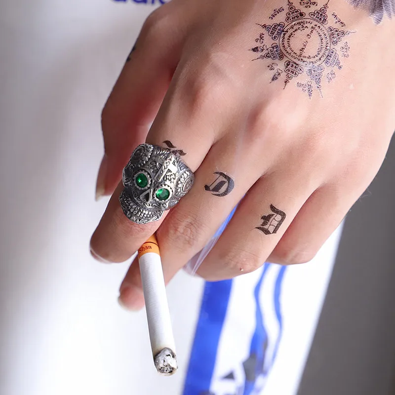 KLDY нержавеющая сталь Череп камень кольцо байкер металлическое Высокое качество