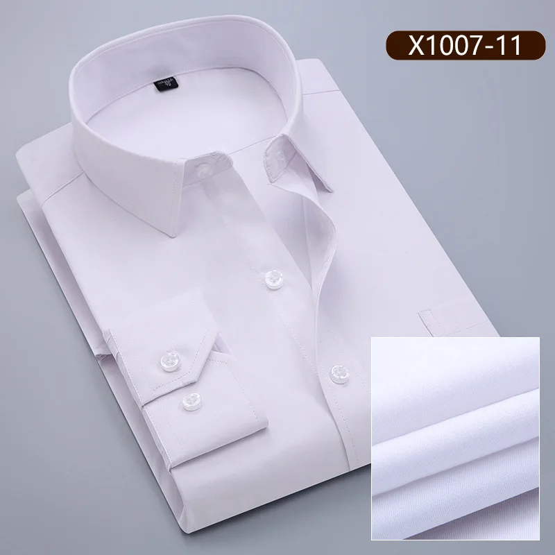 10XL рубашки мужские с длинным рукавом Повседневная Весенняя хлопковая деловая