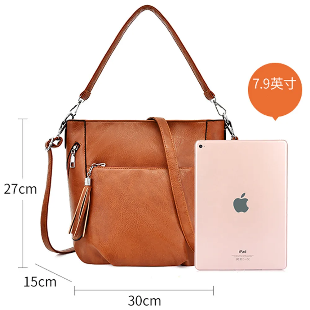 Женская сумка из искусственной кожи высокого качества модная на плечо с