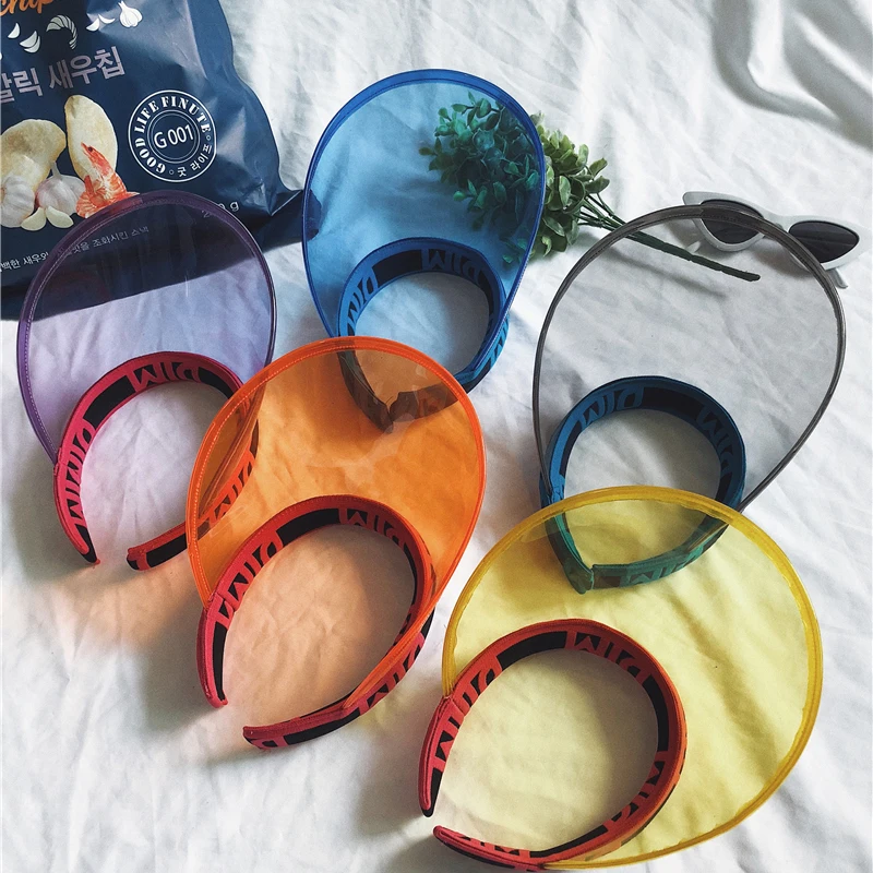 Новинка Лидер продаж прозрачный Небьющийся козырек для женщин пустые
