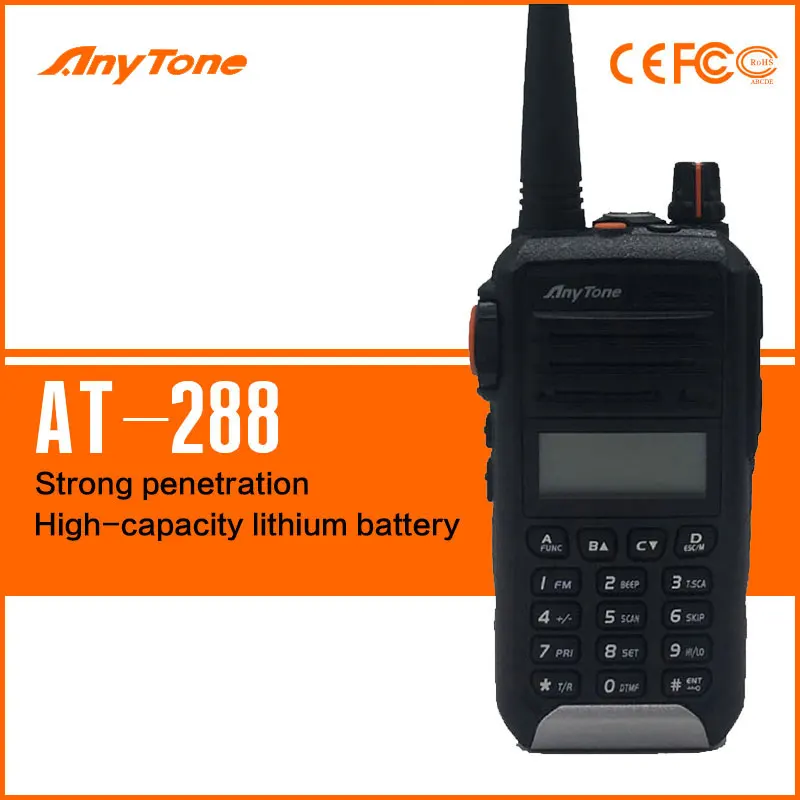 Anytone портативная рация в-288 плюс высокой мощности беспроводной FM домофон |