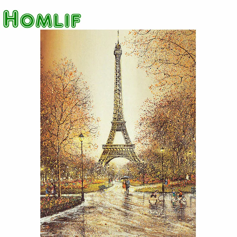 Homlif полный квадратный/круглый дрель 5D поделки алмазов картина Home Decor крест