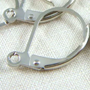 200 антикварные серебряные серьги с родиевым покрытием и застежкой липучкой 10x16 мм