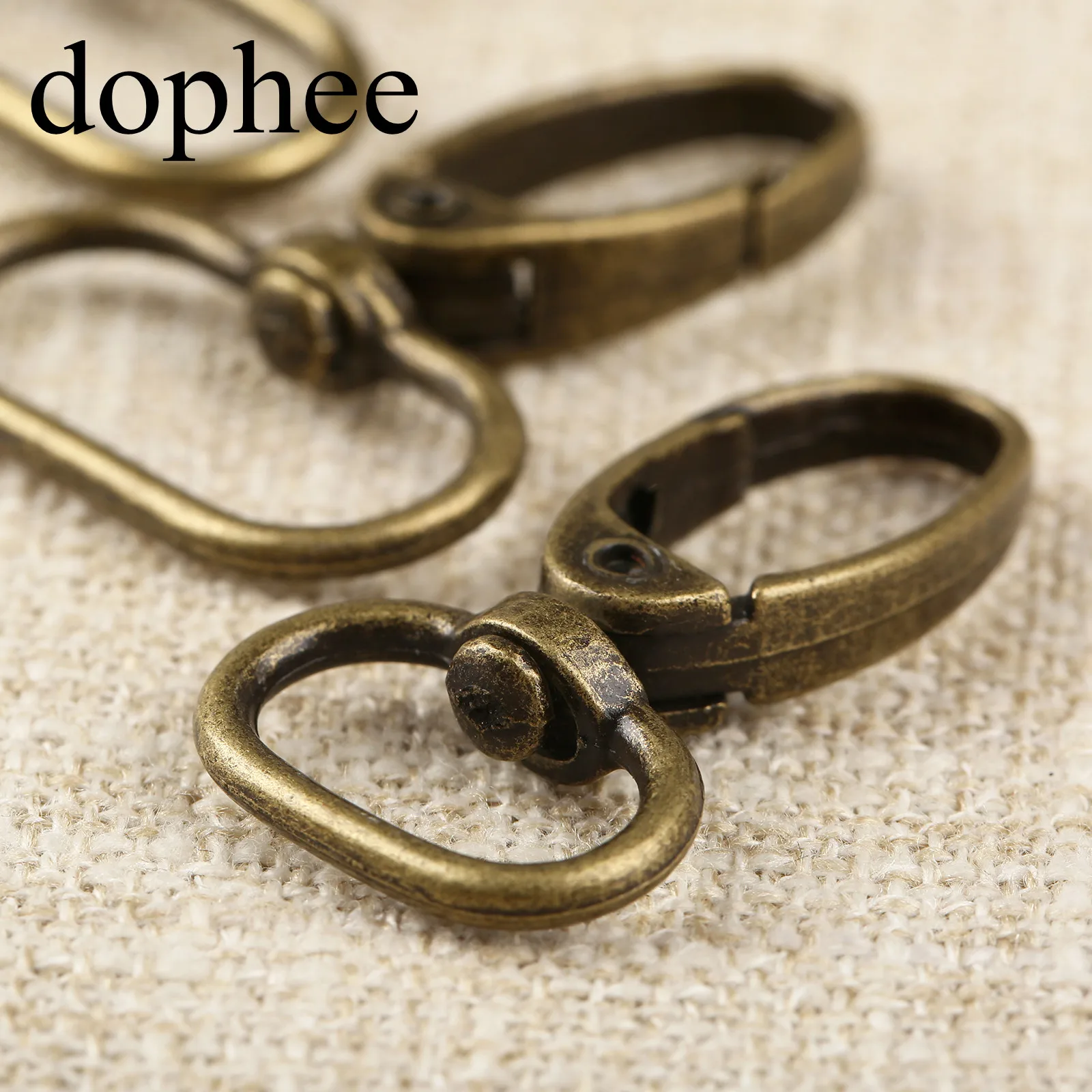 Dophee 20 шт./лот, металлическая багажная сумка, собачья пряжка, крюк, сумка, вешалка, застежка омаров, сделай сам, швейный брелок для ключей ручной работы, пуговицы LW664