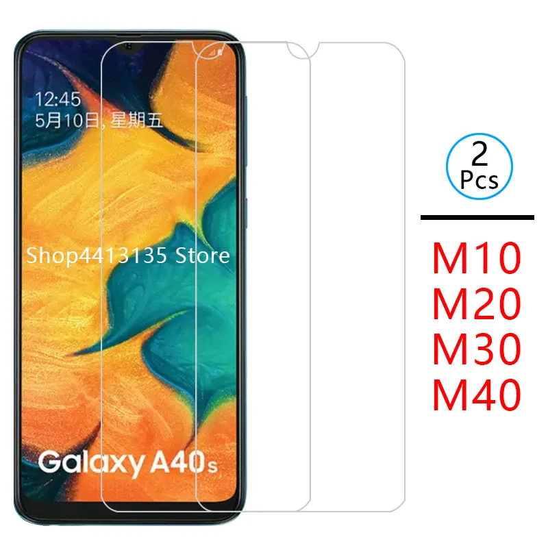 Закаленное стекло для samsung m10 m20 m30 m40 2 шт.|Защитные стёкла и плёнки телефонов| |