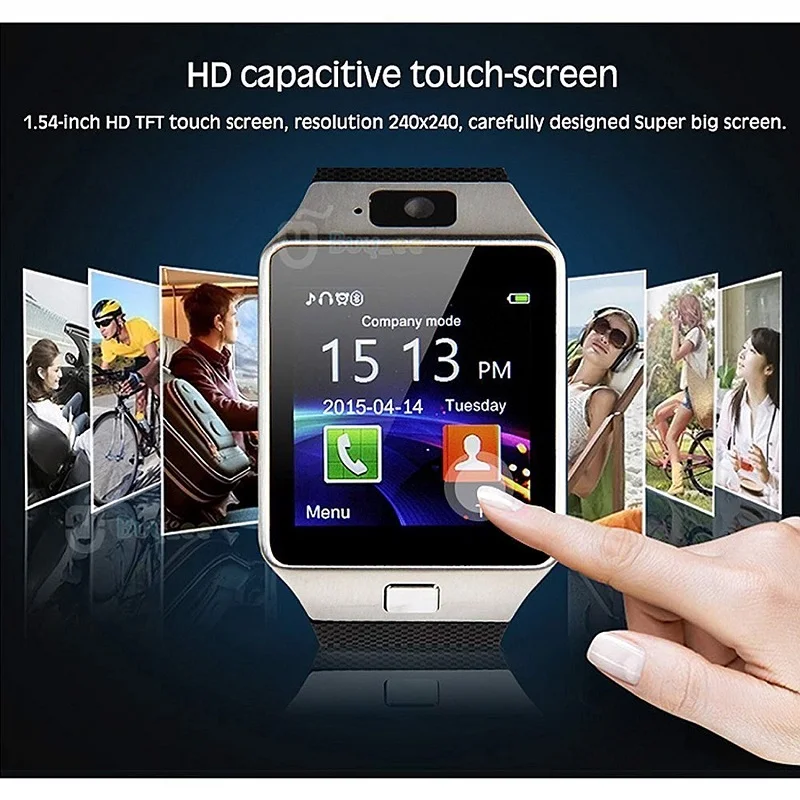 Умные часы YTOM DZ09 с Bluetooth умные цифровые мужские 2G GSM SIM TF карта камера для iPhone Samsung