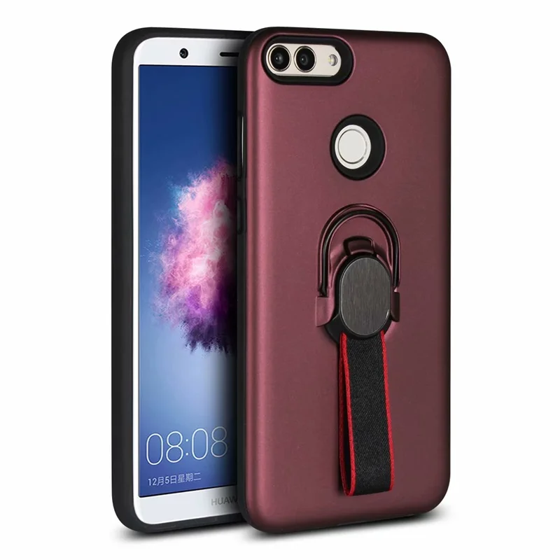 Чехол для huawei P, умный чехол, кольцо на палец, подставка, магнит, ремешок на руку, мягкий чехол для huawei P, умный FIG-LX1 чехол, 5,65 дюймов, kimTHmall