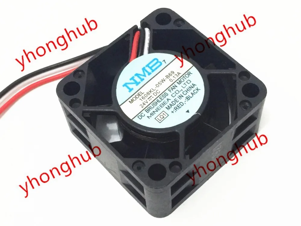 NMB-MAT 1608KL-05W-B69 LQ1 DC 24В 0.11A 40x40x20 мм 3-проводной Вентилятор охлаждения сервера