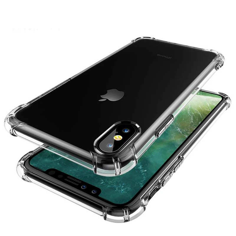TPU чехол для iPhone XS Max мягкий прозрачные тонкие чехлы MAX XR X 7 PLUS 8 6S Чехол кристально
