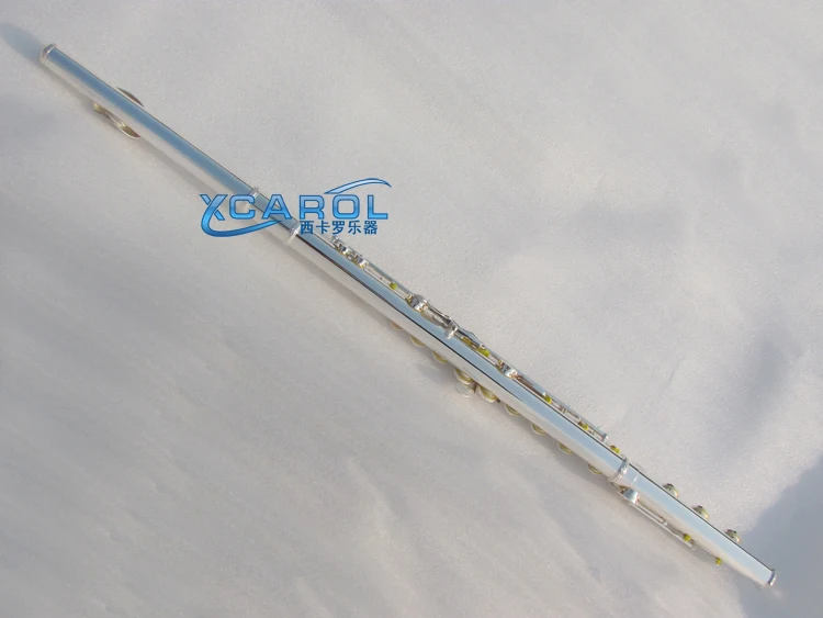 Серебряный Новый флейта 17 отверстие с открытым отверстием мощный звук
