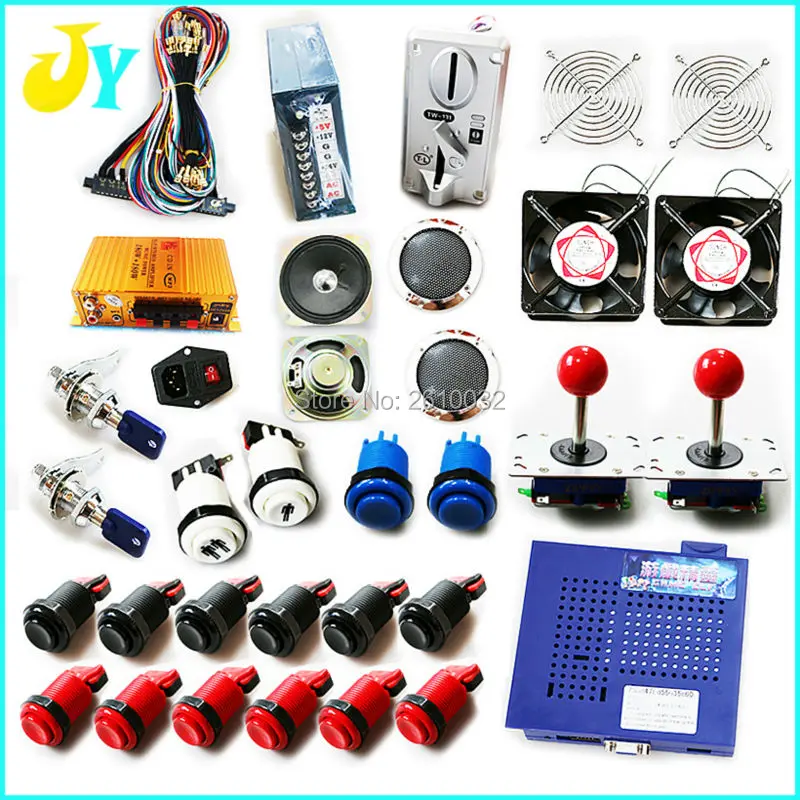 

Аркадный комплект JAMMA для игры ELF 1033 в 1 (621 + 412), печатная плата, кнопки джойстика, блокировка проводки, игровой аркадный шкаф, машина