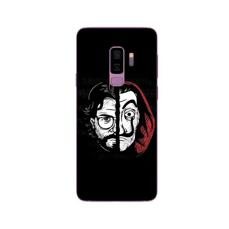 Многоцветный Испания ТВ La Casa de papel Dinheiro assalto жесткий чехол для телефона с рисунком в виде обложка чехол для Samsung Galaxy S8 S9 PLUS NOTE 3, 5, 9, 8 Деньги Heist - Цвет: Многоцветный