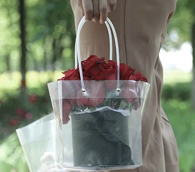 1 шт. новая прозрачная квадратная сумка разных размеров для горшечных цветов