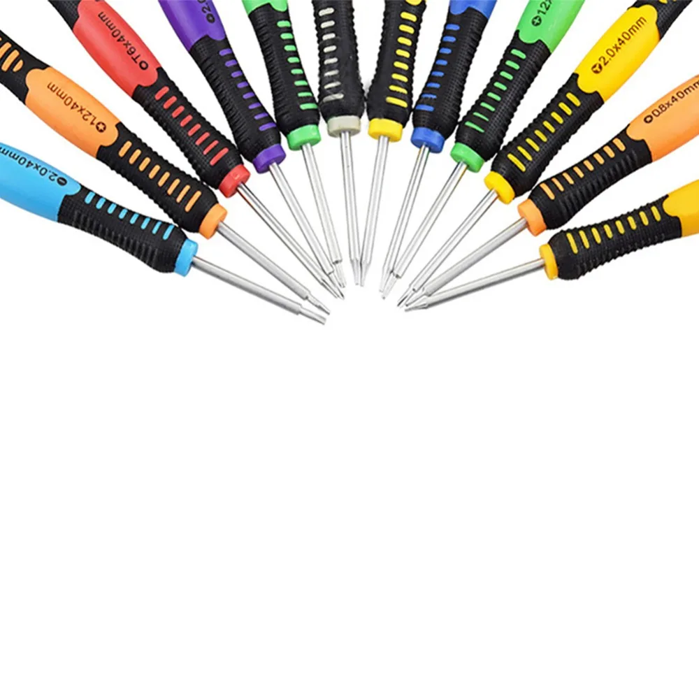 11 шт. Набор отверток 0 8 1 2 Pentalobe P2 P5 Y2.0 5 Phillips Flatted T3 T4 T5 T6 для ремонта Macbook телефона