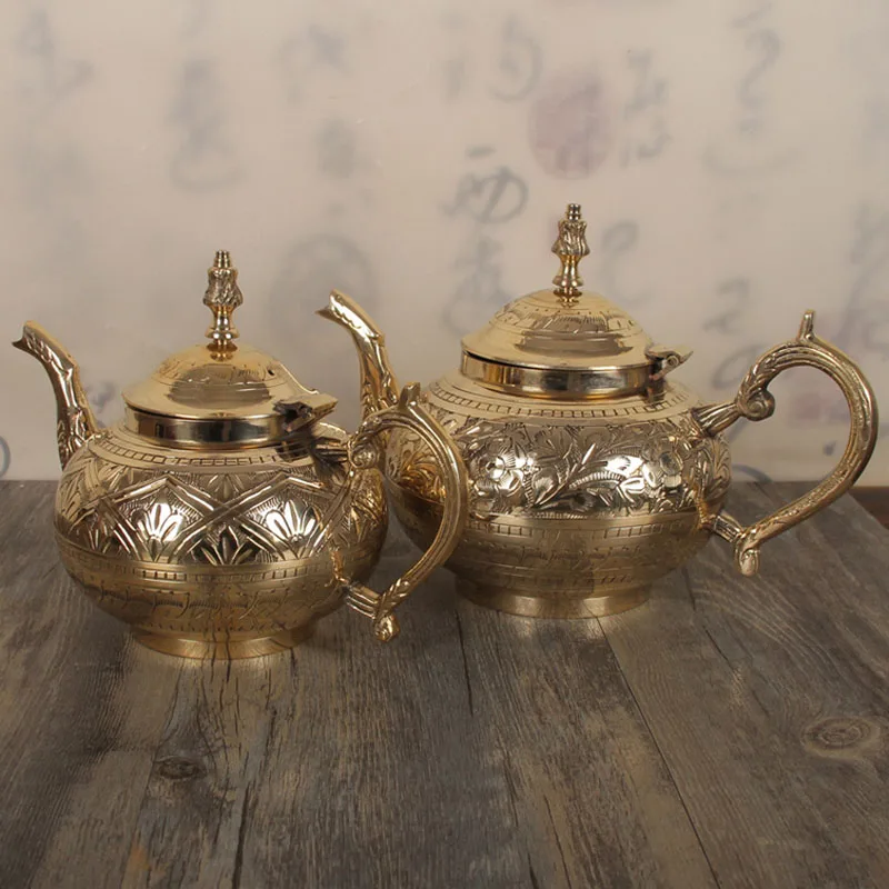 Pu er китайские чайники longjing медные офисные подарки для мужчин 600 мл 880 креативный