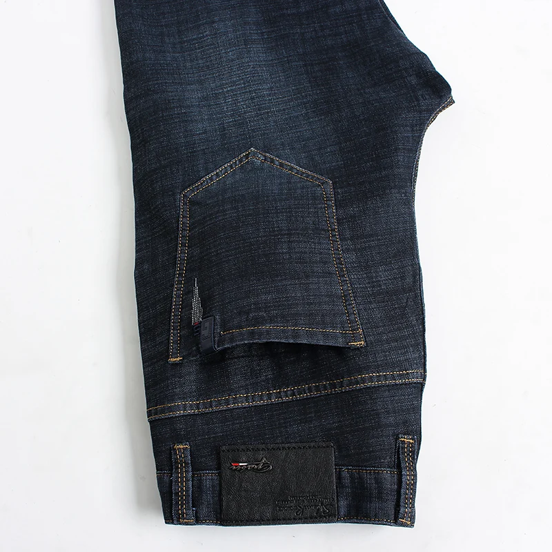 2019 New Slim Fit Small Straight Male Trousers Denim Pants Brand ClotheMen Classic Business Jeans Fashion Casual Primary Color | Мужская