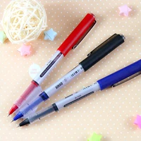 12 pcslot classic roller tip pen wholesale 3 color gel pens liquid ink office accessories school supplies canetas escolar