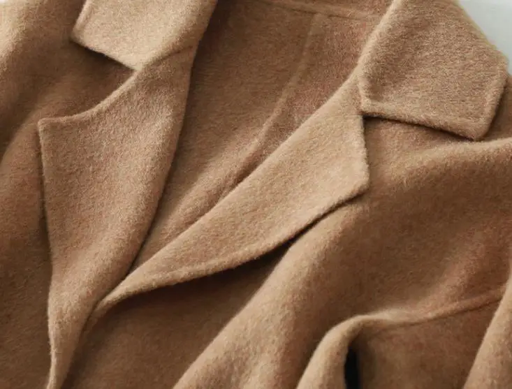 Высококачественное демисезонное шерстяное Смешанное пальто женская теплая